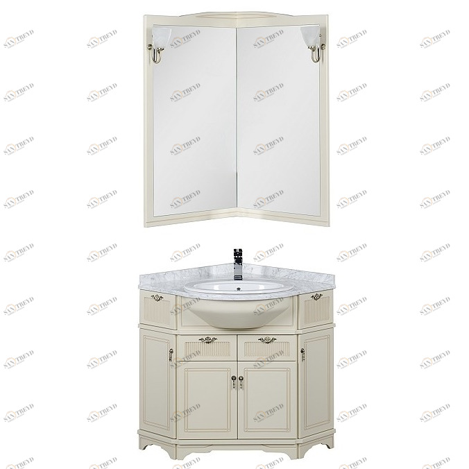 Комплект мебели Aquanet Луис 70 угловой бежевый 00167690