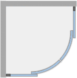 Душевое ограждение Ambassador Queen 11011102 (1000x1000x2000), 1 место - Вид №7