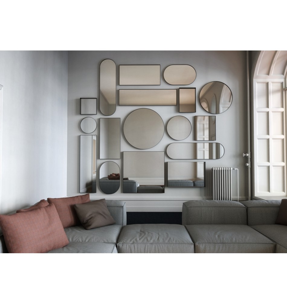 FROST Зеркало 60x50cm » чёрное Алюминий Черный U4135-B  - Вид №1