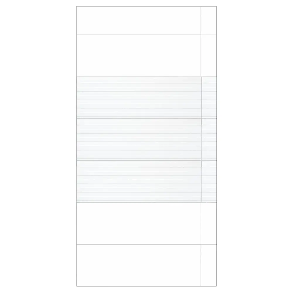 Плитка настенная Керамин Сага 7Д рельеф 90x30 см 1.35 м² цвет белый STLM-2204475 - Вид №5