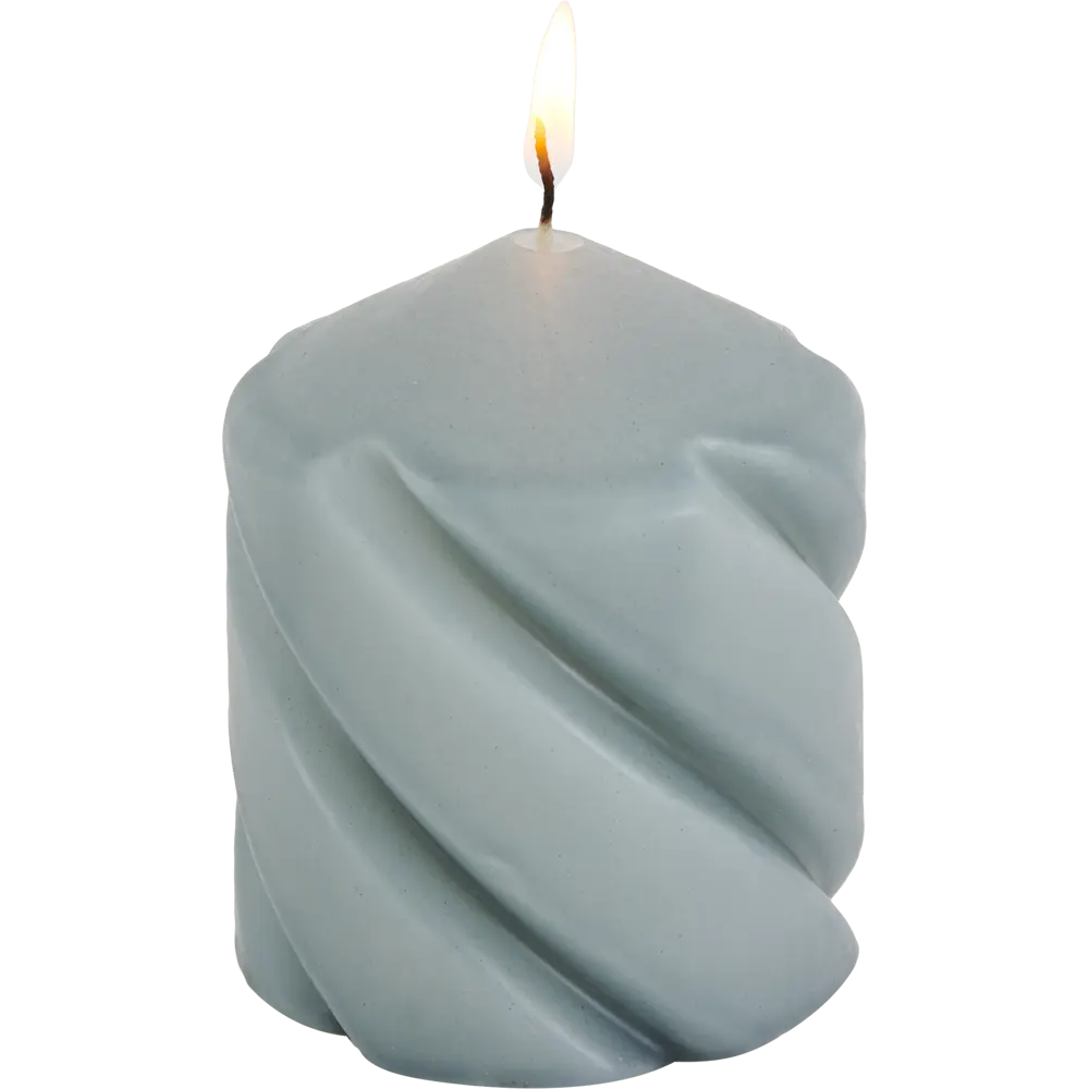Свеча столбик темно-серая 10 см Santreyd STLM-2000188 - Вид №2