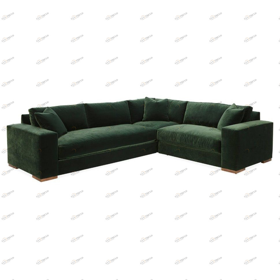 Диван Four угловой зеленый ICON DESIGNE ДИЗАЙНЕРСКИЕ, FOUR 178094 Зеленый 