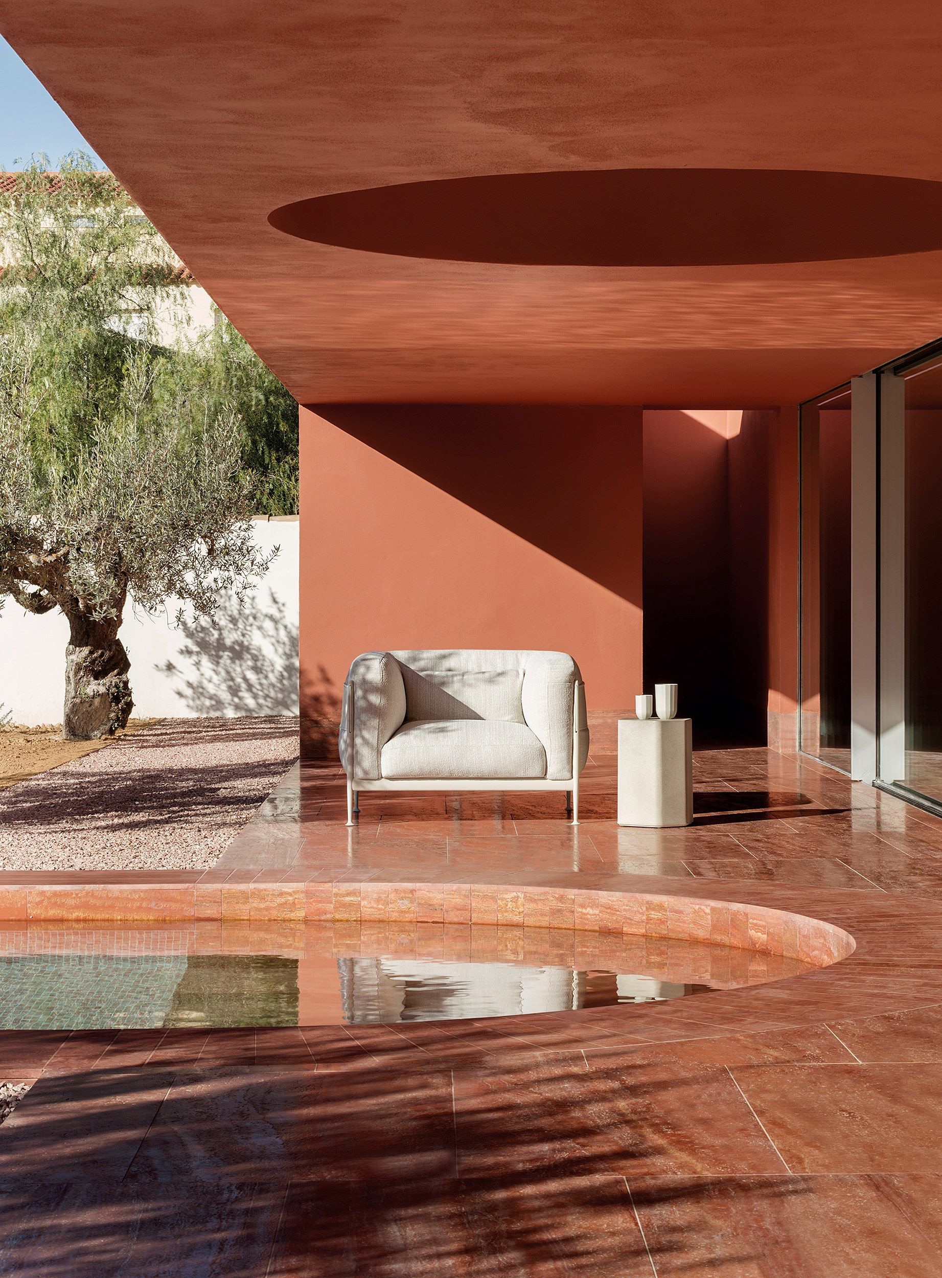 Мягкое тканевое садовое кресло с подлокотниками EXPORMIM Obi ARCH-00076417 - Вид №2