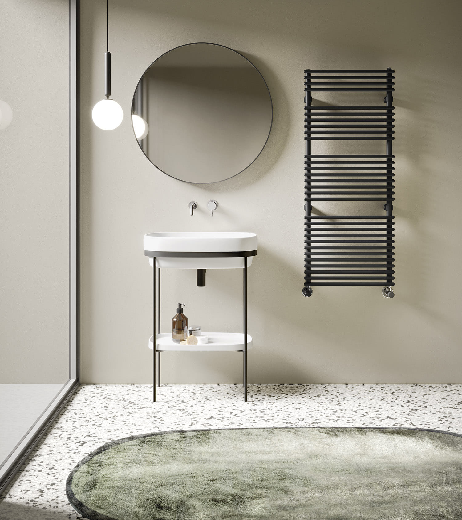 Стальной радиатор для ванной комнаты Irsap флейта ARCH-00023489 - Вид №3