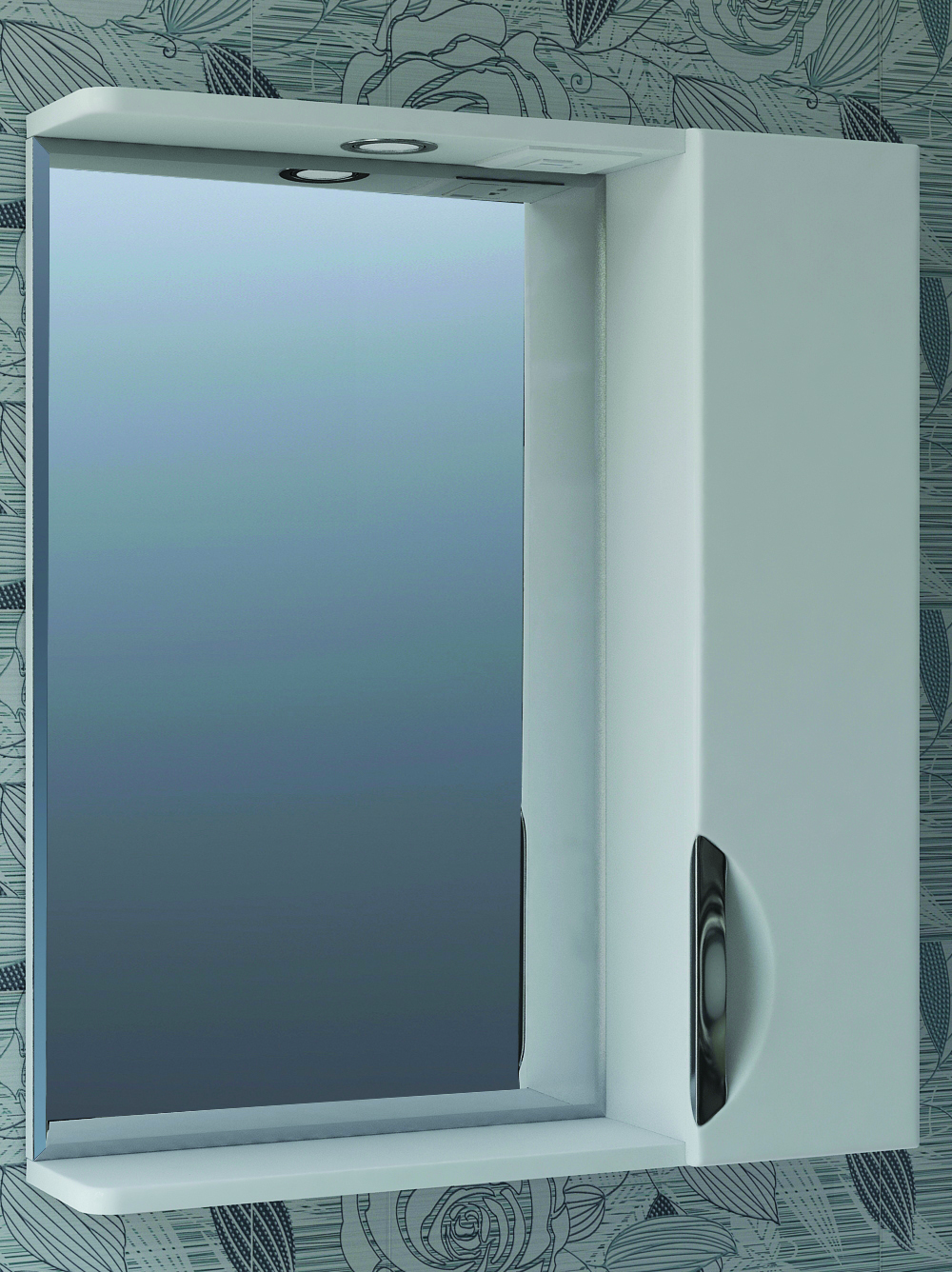 Зеркало Callao 700 правое, со спотом700⨉150⨉700 мм белый VIGO sun-id-665363 - Вид №1