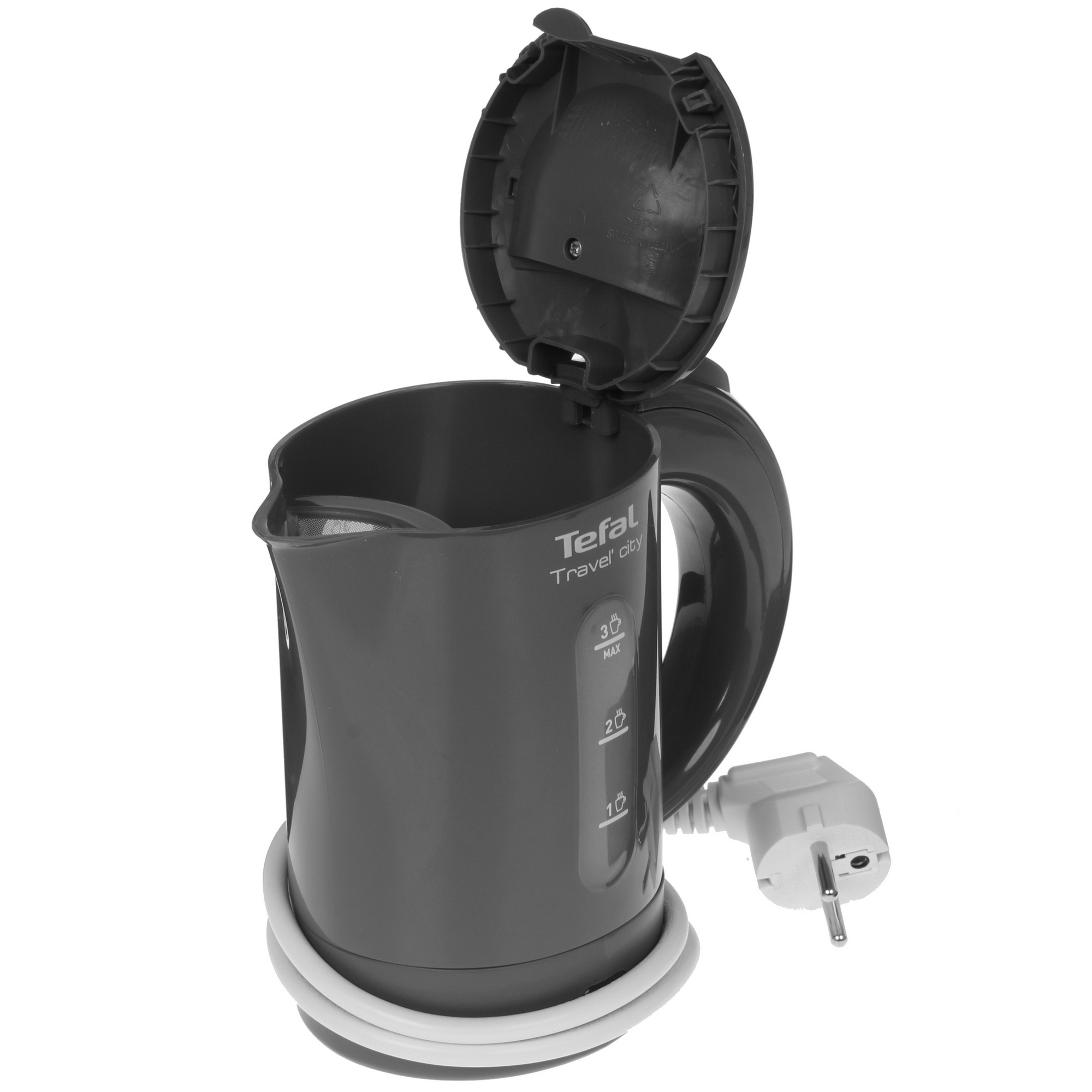 7915556 Электрочайник Tefal Travel-o-city KO120B30 серый STDN-0028557 - Вид №3
