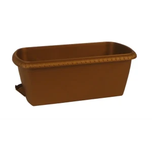 Ящик балконный Жардин 40x20x15 см v12 л пластик коричневый