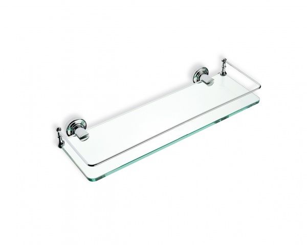 766Smart(08) Stil Haus Smart, стеклянная полка с ограждением (длина 40), цвет хром 