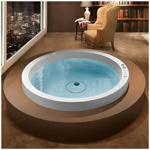 Ванна GRUPPO TREESSE Eos 160 STA-V846C белая с аэромассажем круглая отдельностоящая