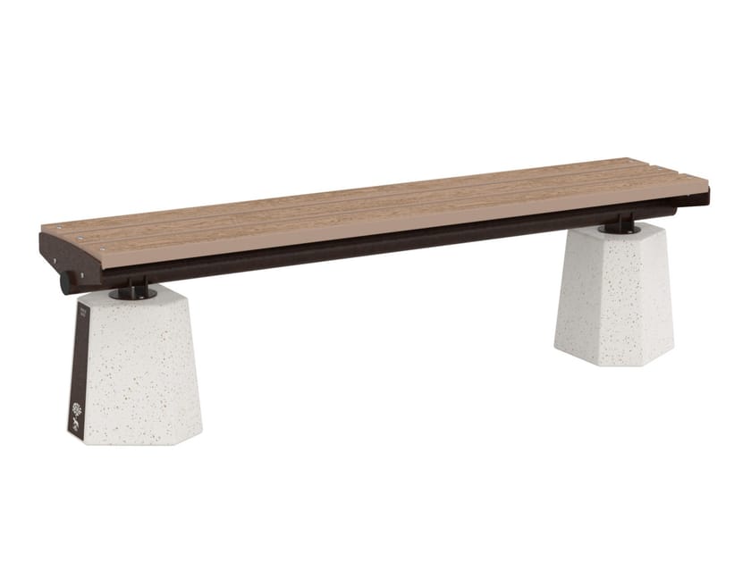 WPC и бетонная скамья без спинки Lazzari Castle ARCH-00067189