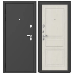 Дверь входная металлическая Премиум Плюс 99x205 см левая дуб белый