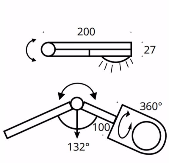 Top Light Поворотная настольная лампа с гибким кронштейном Light finger sun-id-1475535 - Вид №1