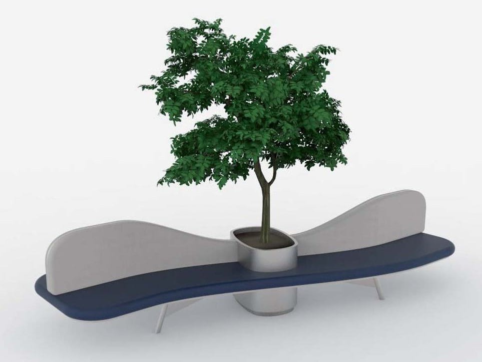 Тканевая скамья со спинкой Viscio Urban Design Эол ARCH-00131793