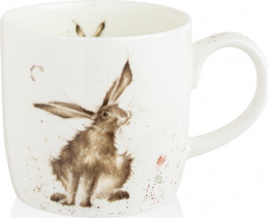 10566405 Royal Worcester Кружка Royal Worcester "Забавная фауна", "Хороший день для Зайчика" 310мл Фарфор костяной