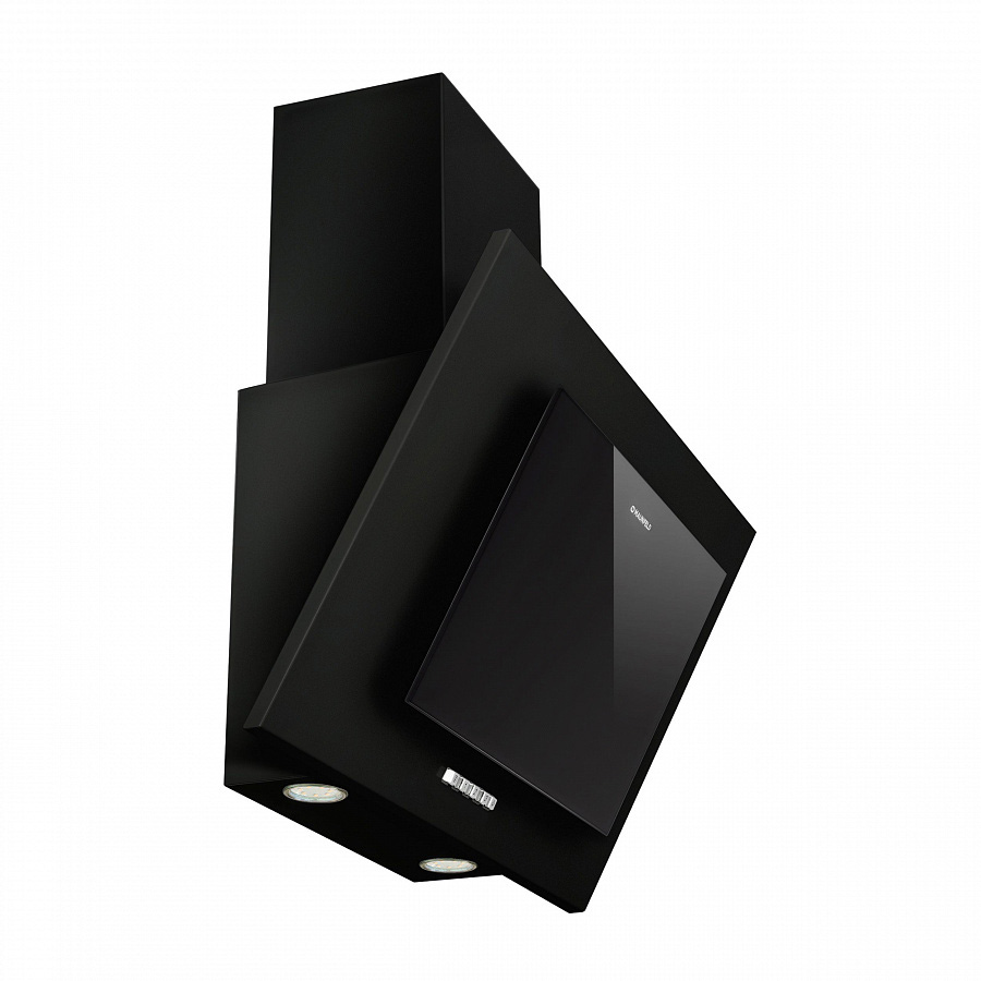 TOWER C 50 BLACK Вытяжка tower c 50 чёрный/черное стекло/ • тип: настенная• цвет: черная• управление: кнопочное• ширина, мм: 500• полная потребляемая мощность, вт: 160• количество скоростей: 3• максимальная производительность, м3/ч: 650• диаметр воздухово Santreyd  - Вид №3