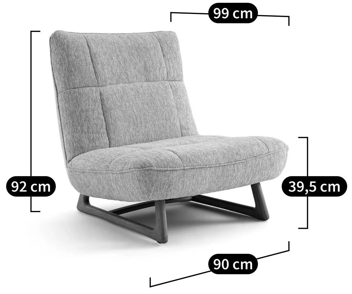 Кресло с салазками из ткани AMPM Lafar ARCH-00066051 - Вид №19