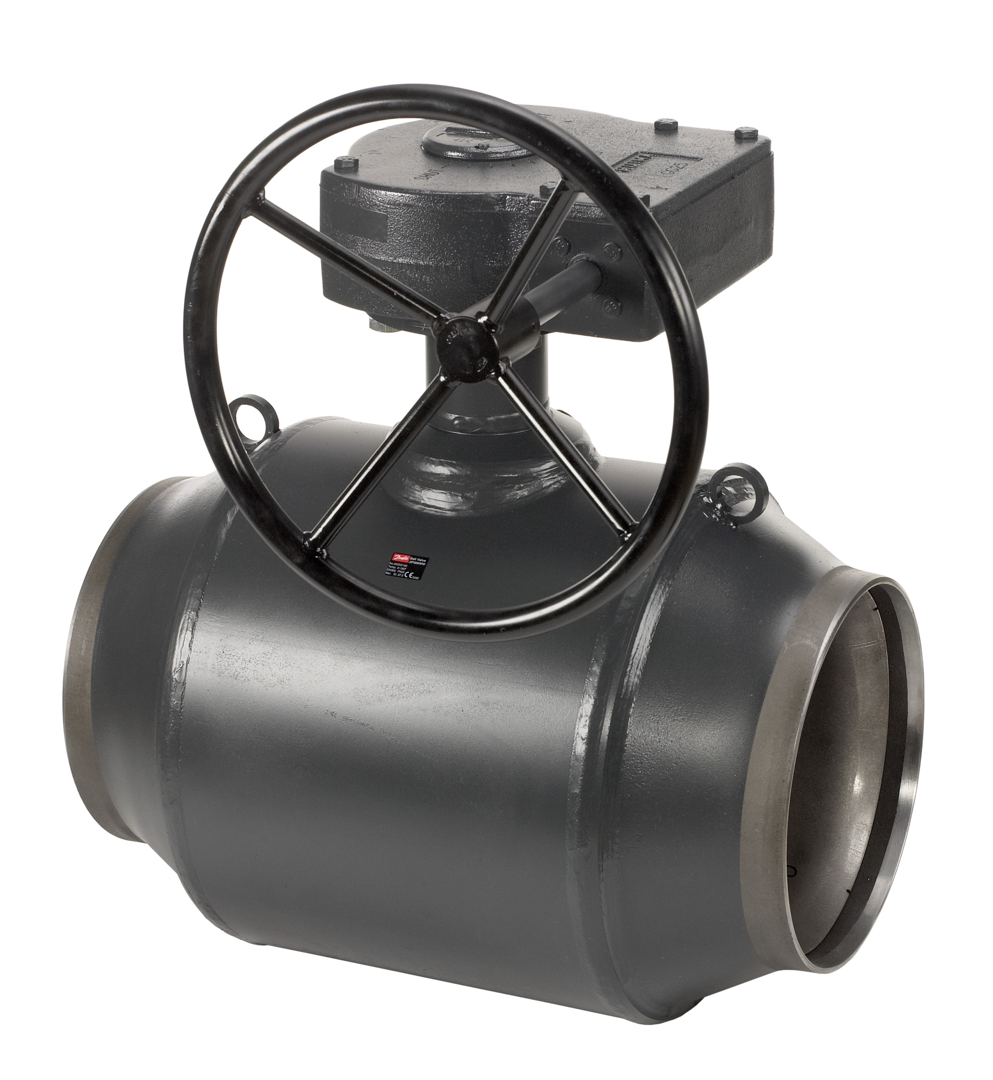 Danfoss JiP цельносварные из углеродистой стали с полным проходом (PN 16/25/40) JIP FF Кран шар полнопр Ду250 Ру16 ред 065N1261  - Вид №13