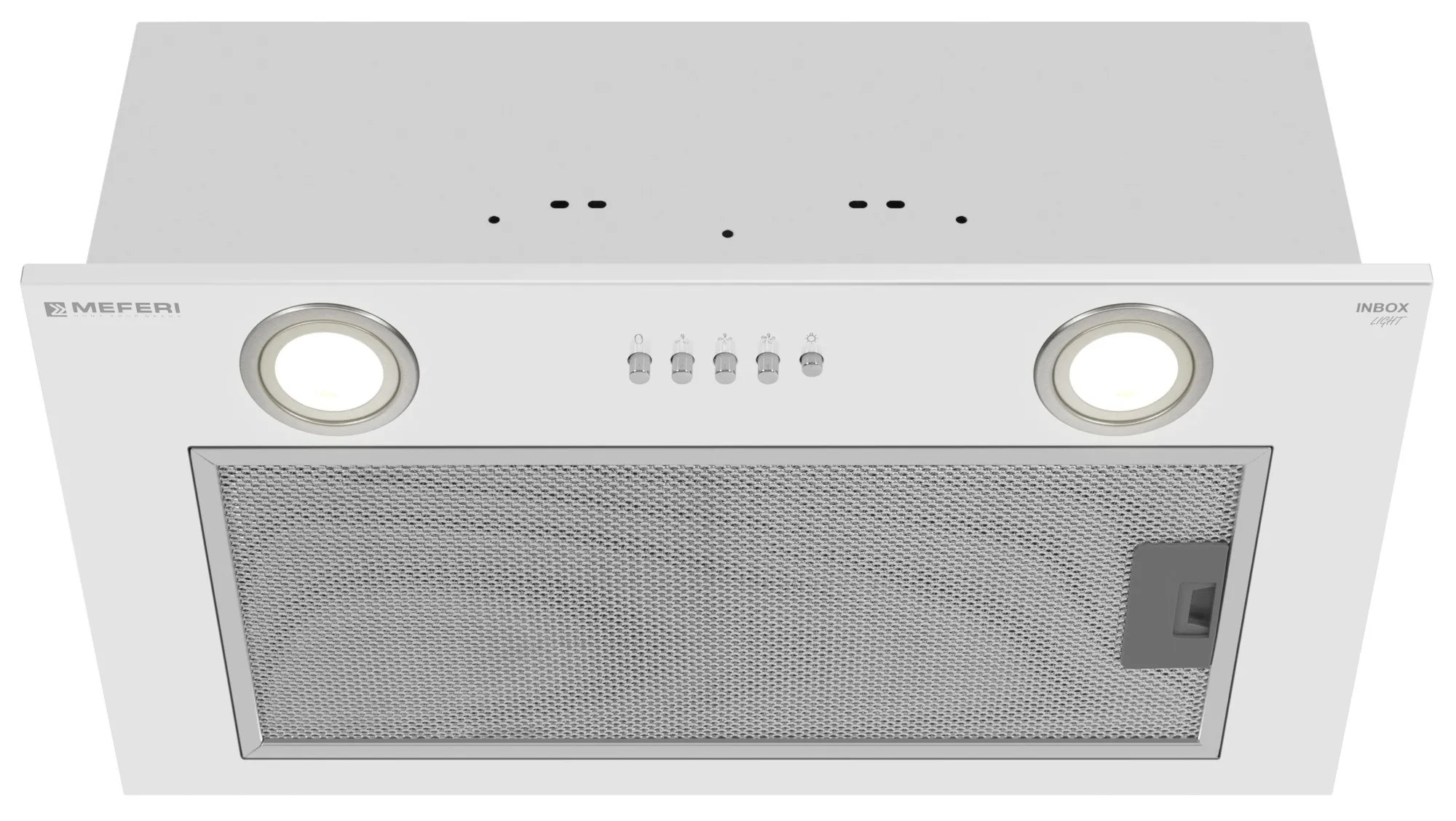 9168694 Вытяжка полновстраиваемая Meferi INBOX52WH LIGHT белый STDN-0142809 - Вид №1