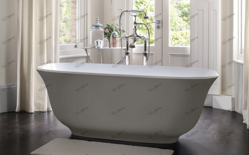 AMT-N-SG-NO Ванна отдельностоящая Victoria + Albert Amiata Stone Grey