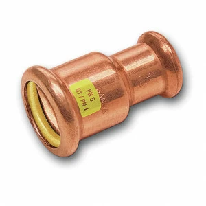 1102403528 SANHA 10240 пресс-фитинг газ, медь, муфта редукцион. ВПр-ВПр 35x28 мм