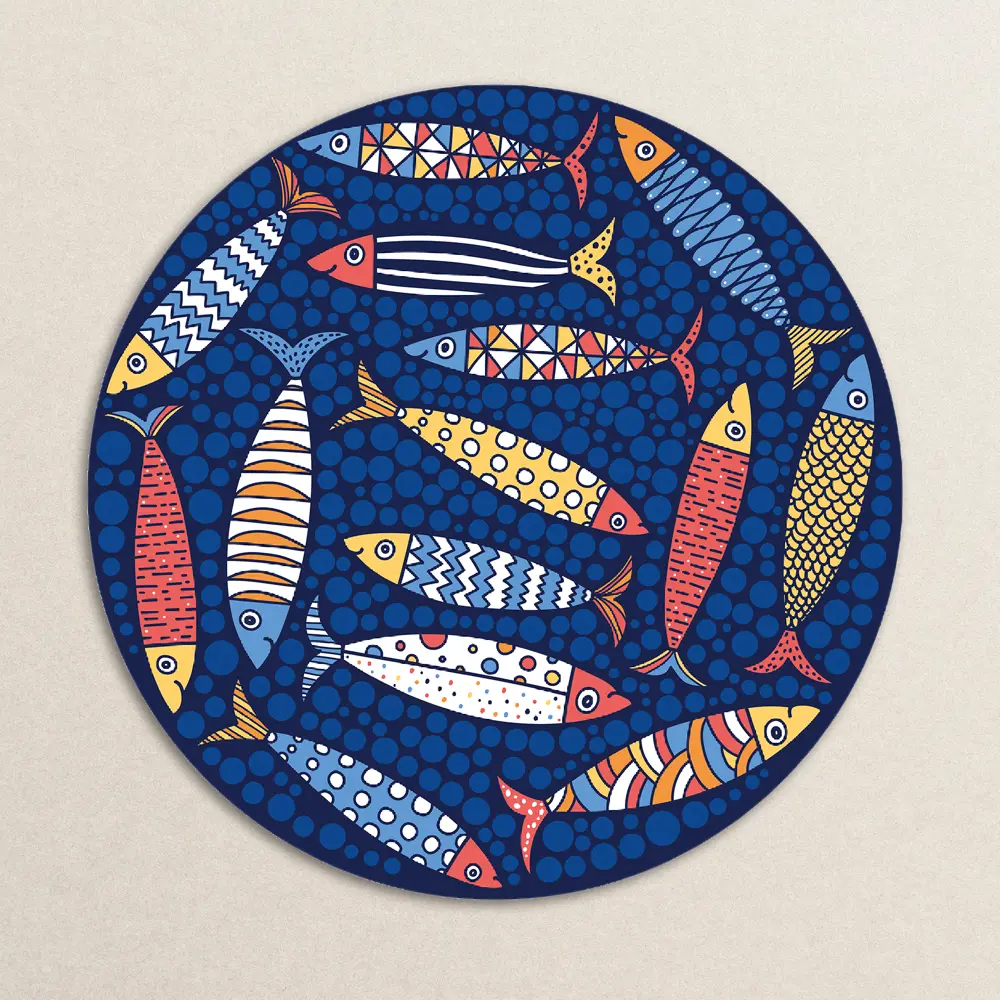 Картина на стекле Postermarket Рыбки 40x40 см STLM-2170718