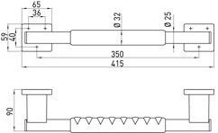 Emco Bad Эргономичная фиксированная металлическая ручка для ванной комнаты System2 sun-id-1494596 - Вид №6