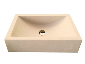 Умывальник с одной столешницей из камня Лечче