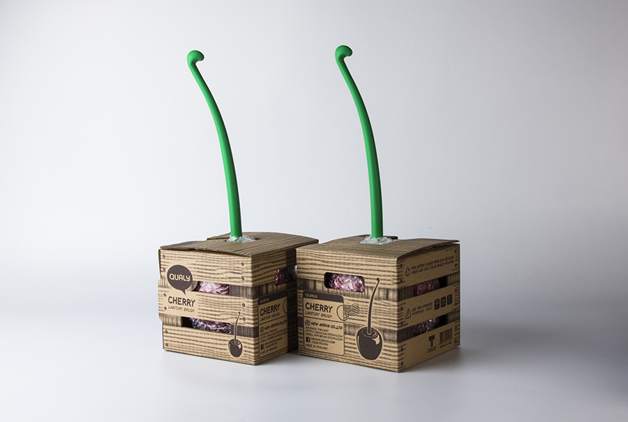 Ёршик туалетный cherry QUALY  253526 Красный  - Вид №8