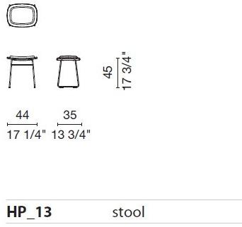Cappellini Стул с обивкой из саночной ткани Hi pad sun-id-1460717 - Вид №3