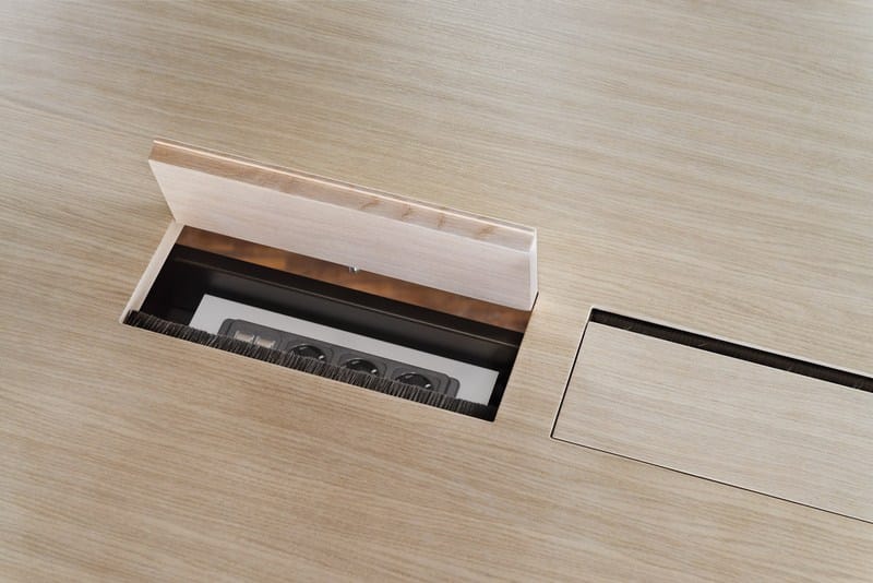 Прямоугольный стол для совещаний из алюминия и дерева Brunner FINA ARCH-00152210 - Вид №4