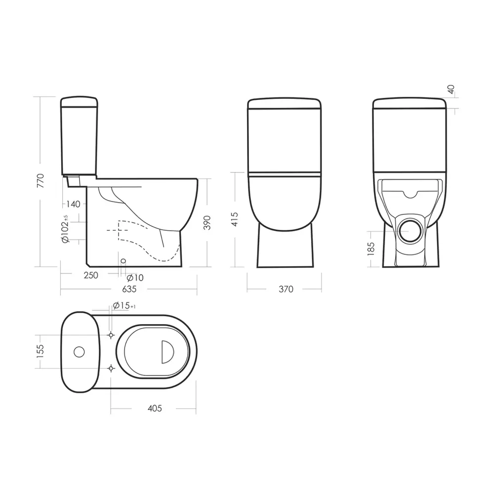 Унитаз-компакт Sanita Luxe Art Comfort WC.CC/Art/2-DM/WHT.G/S1 сиденье с микролифтом STLM-2159583 - Вид №5