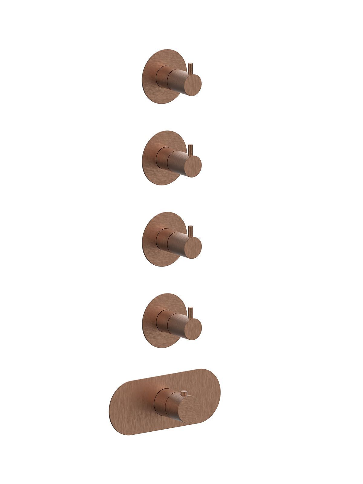 Термостатический смеситель для душа с 5 отверстиями Rubinetterie Frattini отдельная эстетика ARCH-00091137 - Вид №14