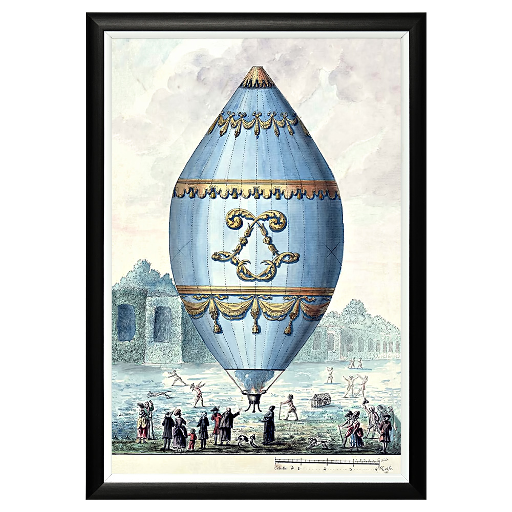 550016562_1818 Арт-постер «Монгольфьер «Военный», 19 сентября 1783» Object Desire 