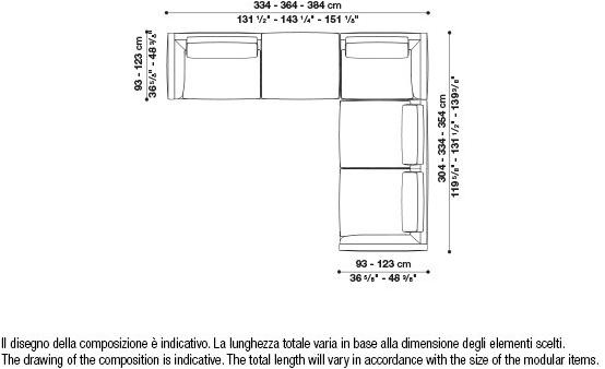 B&B Italia Модульный угловой диван из ткани Richard sun-id-1472345 - Вид №115