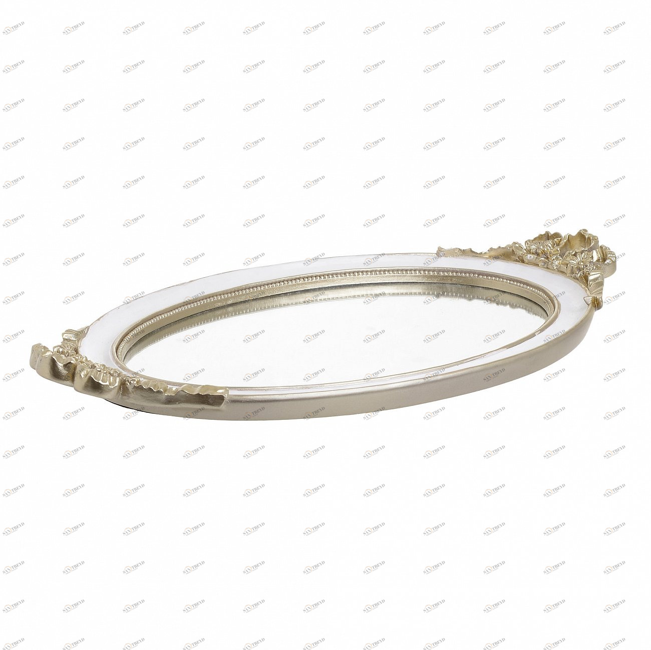 Поднос Circ золотого цвета TO4ROOMS ЗЕРКАЛЬНЫЕ 212630 Золото 