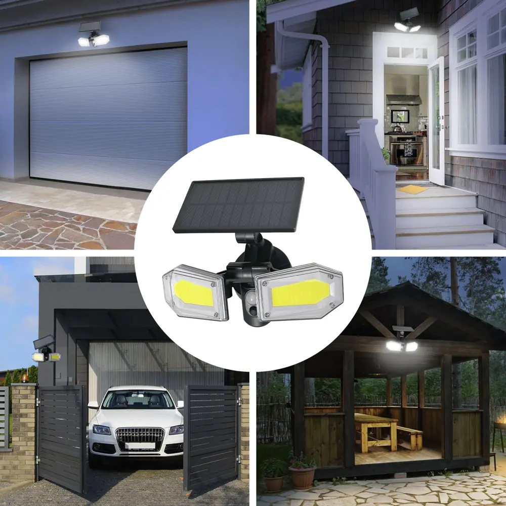 Светильник светодиодный уличный Duwi Solar LED на солнечных батареях 3 режима 25Вт 6500К 820Лм IP65 датчик движения черный STLM-2020817 - Вид №3