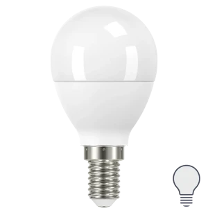 Лампа светодиодная Lexman P45 E14 175-250 В 5.5 Вт белая 440 лм нейтральный белый свет