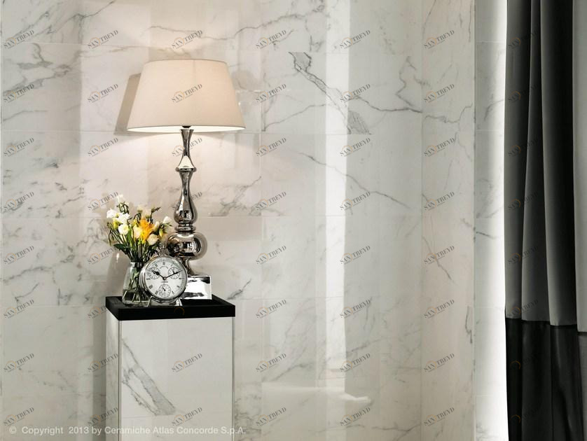 Atlas Concorde Белая плитка для стен с эффектом мрамора Marvel sun-id-1394079