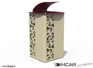 DIMCAR Контейнер для мусора металлический с крышкой Giglio 416