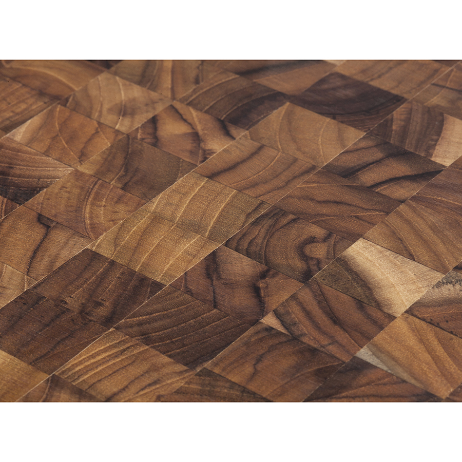 TH303 Доска разделочная торцевая butcher block круглая 46 см TEAKHAUS  - Вид №7