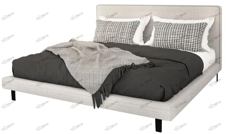 ANA ROQUE INTERIORS Двуспальная кровать из ткани с мягким изголовьем Urban sun-id-1479611