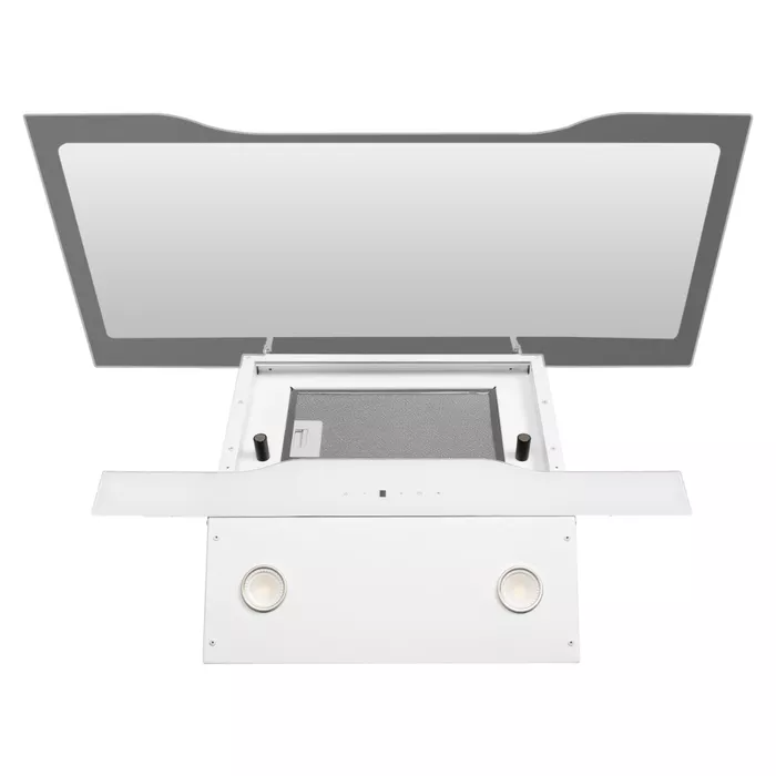 9067485 Вытяжка наклонная DeLonghi Linea 915 ВB белый/белый STDN-0028716 - Вид №4