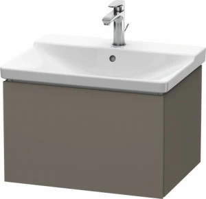 LC614409090 Тумбочка подвесная L-Cube #LC6144 620 x 481 мм Фланелево-серый шелковисто-матовый лак