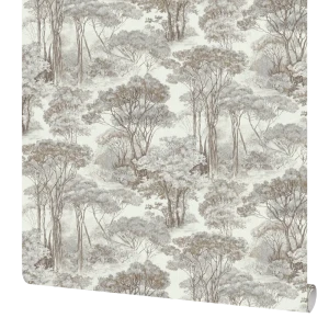 Обои флизелиновые Московская обойная фабрика Сполето черно-белые 1.06 м 4144-1