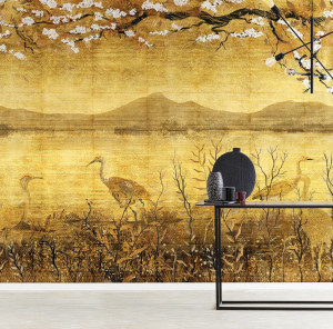 Восточные обои ПВХ бесплатно, экологически чистые, моющиеся