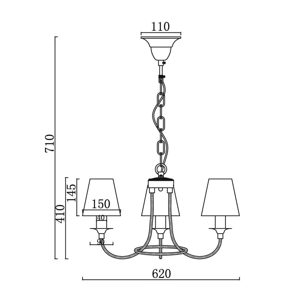 Люстра Freya FR4402-PL-03-GB — элегантное освещение для уютных пространств 89168056 STLM-0079380 - Вид №10
