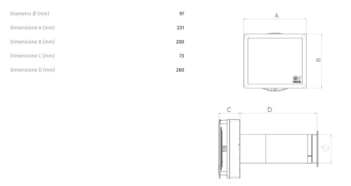 Рекуператор тепла Vortice VORT MONO ARCH-00142565 - Вид №6