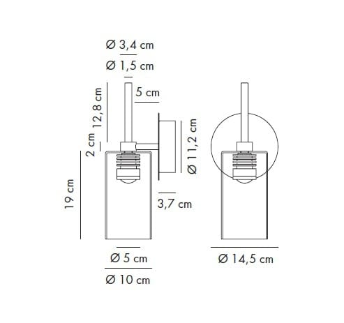 Светодиодный настенный светильник AXOLIGHT Spillray Evo ARCH-00037545 - Вид №2