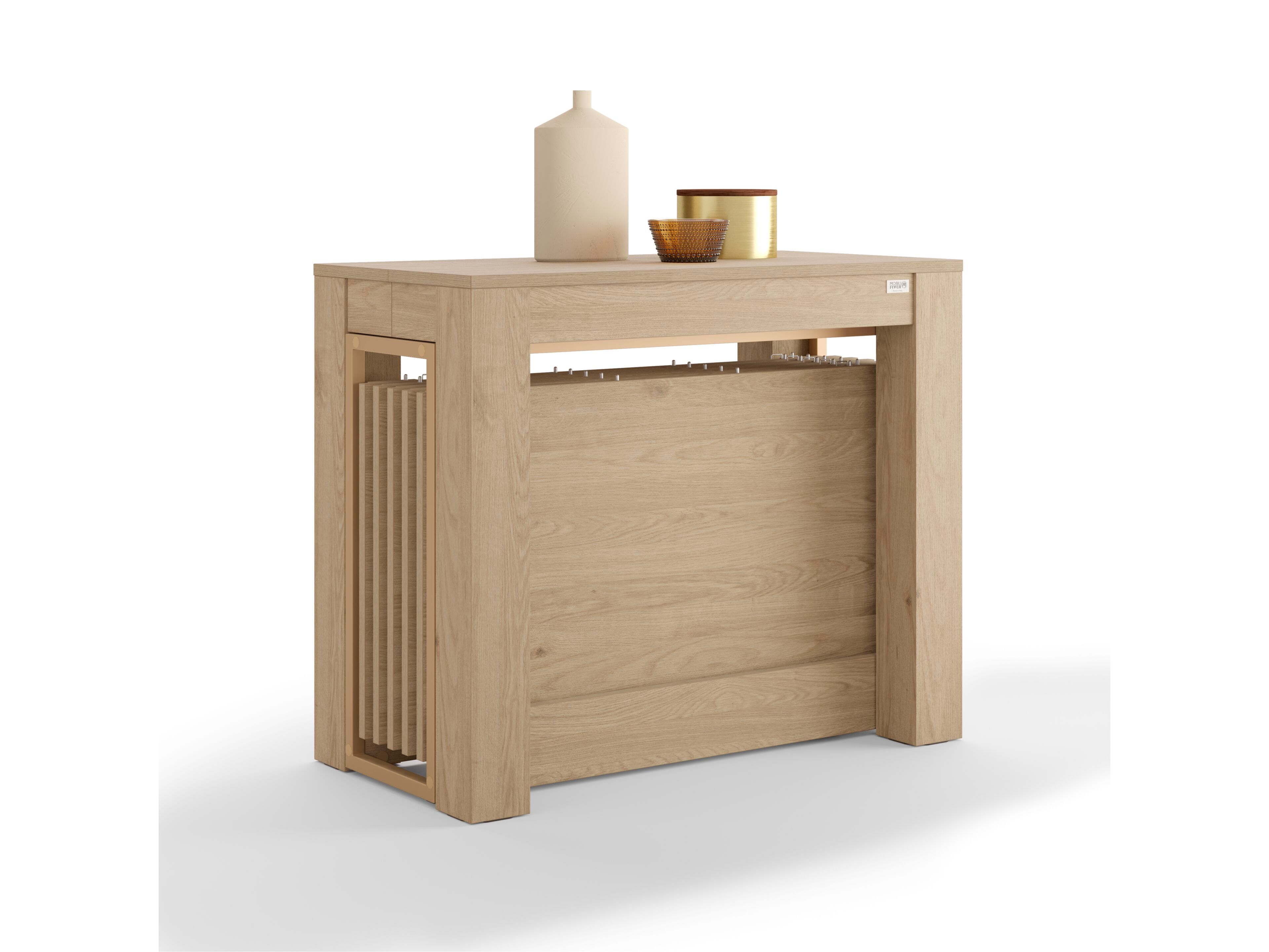 Дубовая консоль с 2 скамейками Mobili Fiver Rachele ARCH-00024010 - Вид №1