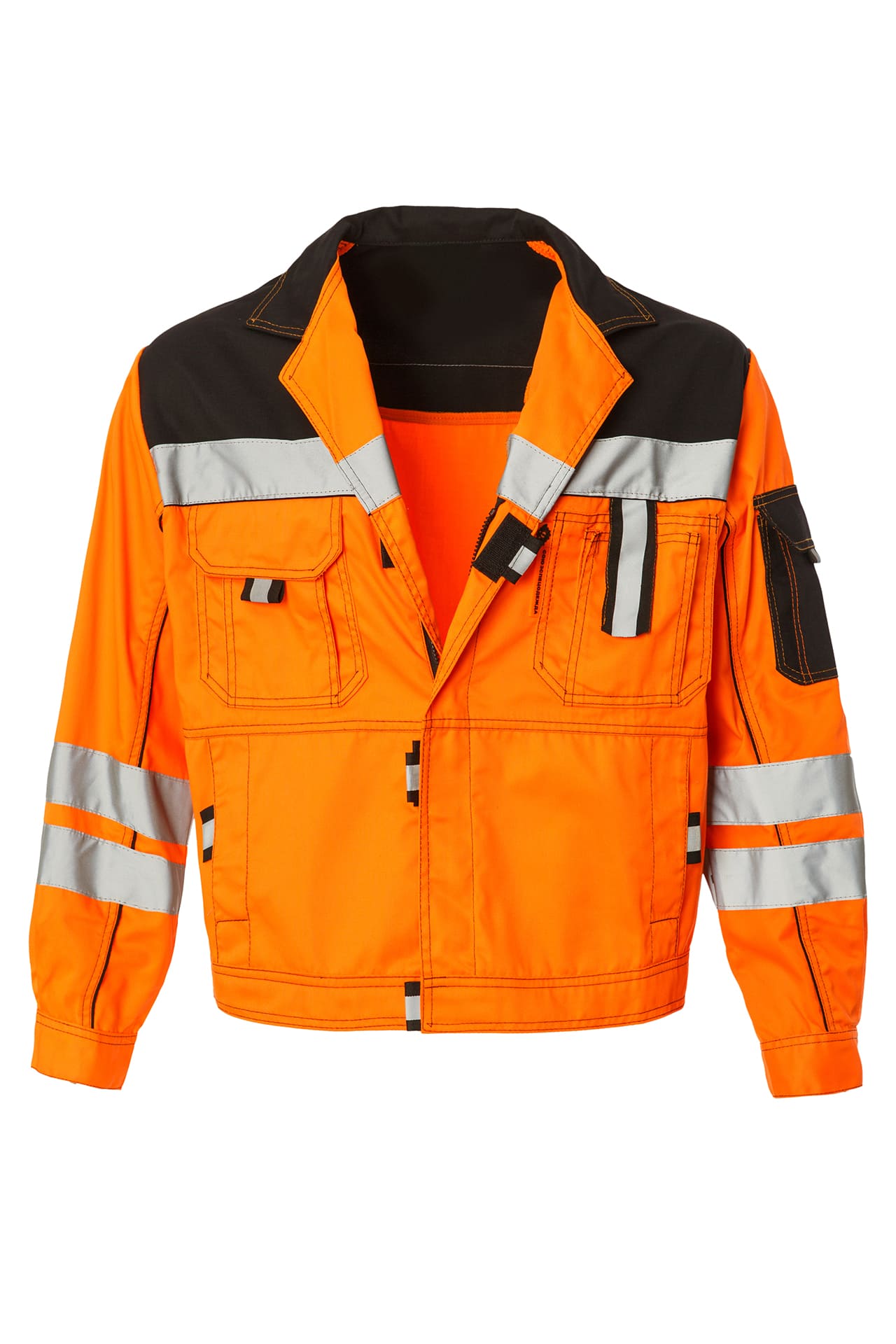 61869 Костюм "Профессионал-2" с СВП оранжево-черный  Летняя спецодежда  размер 60-62/170-176  - Вид №3